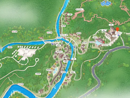石峰结合景区手绘地图智慧导览和720全景技术，可以让景区更加“动”起来，为游客提供更加身临其境的导览体验。
